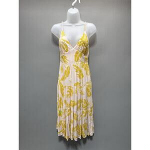 Wild Fable Sundress MIDI Beach Slip Dress Yellow Floral Women's Sz Small